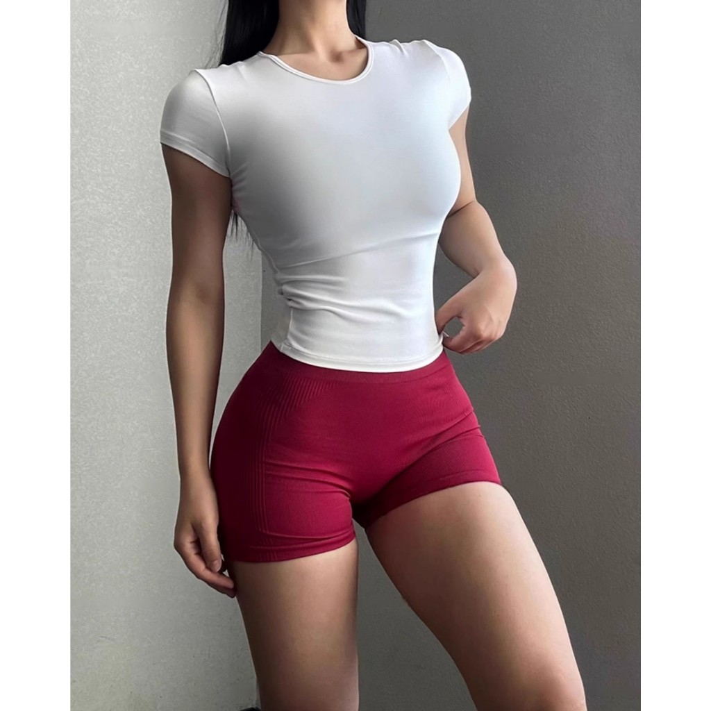 Áo thể thao nữ tay ngắn, size S,M,L, chất liệu dệt kim từ sợi tổng hợp 91% Nylon + 9% Spandex AC-REFLEX | BigBuy360 - bigbuy360.vn