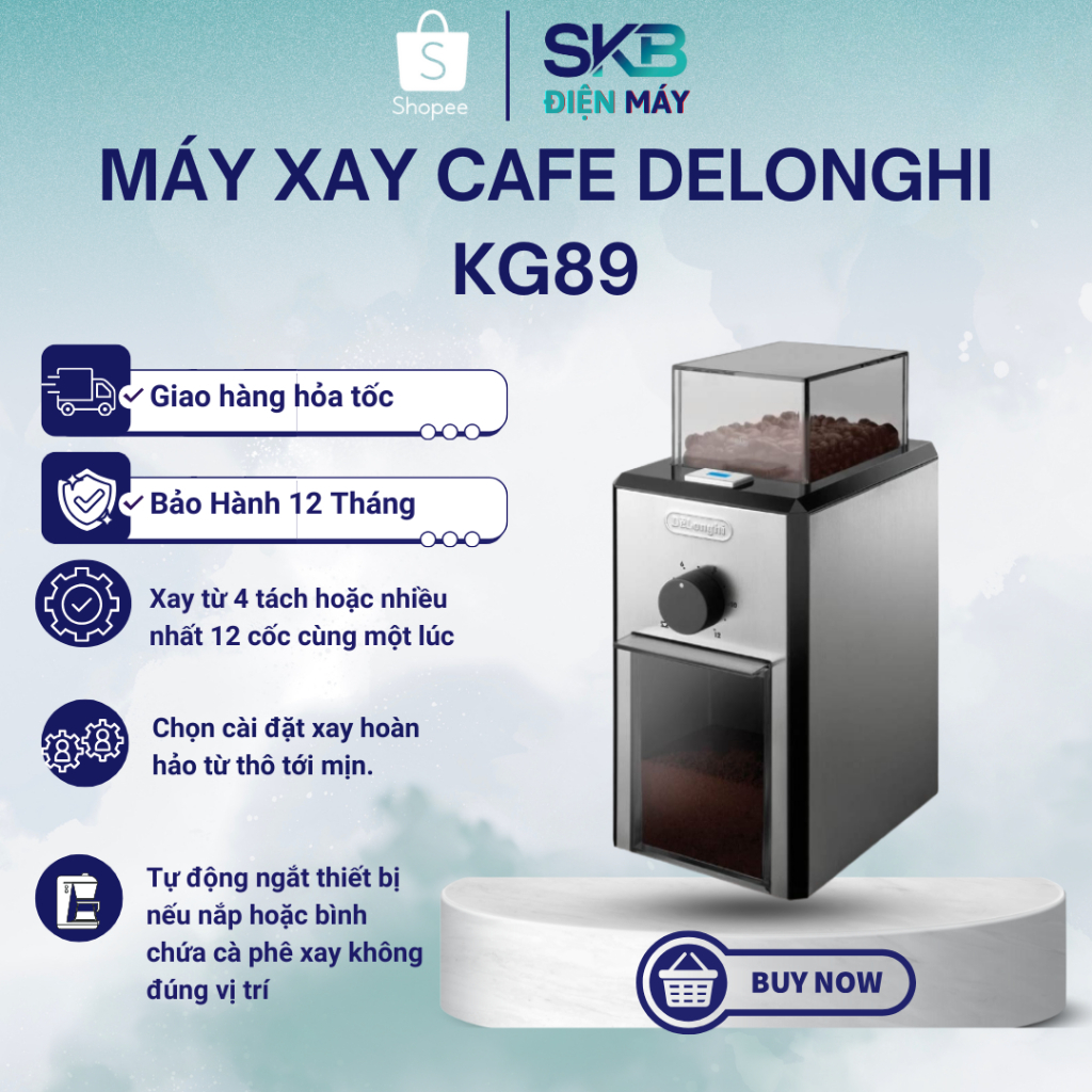 Máy xay cafe Delonghi KG89 - Bảo Hành Chính Hãng 12 Tháng