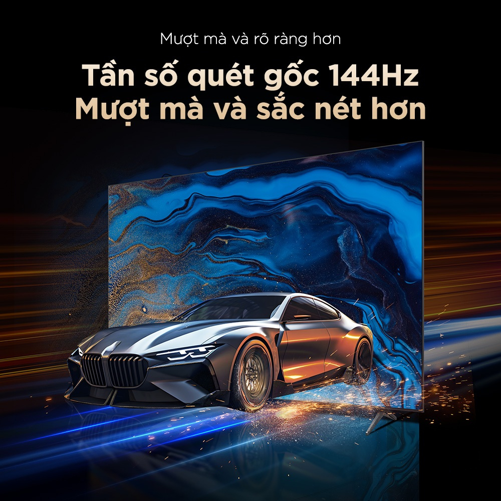 【QD-MiniLED】TCL 55 inch Premium QD-MiniLED 55Q6C, tần số quét siêu cao 144Hz, âm thanh cao cấp từ ONKYO 2.1 Lắp0đ HCM HN | BigBuy360 - bigbuy360.vn