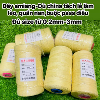 Dây amiang + china làm lèo,quấn pass đã cuốn sẵn không rối nhiều kích cỡ lựa chọn.