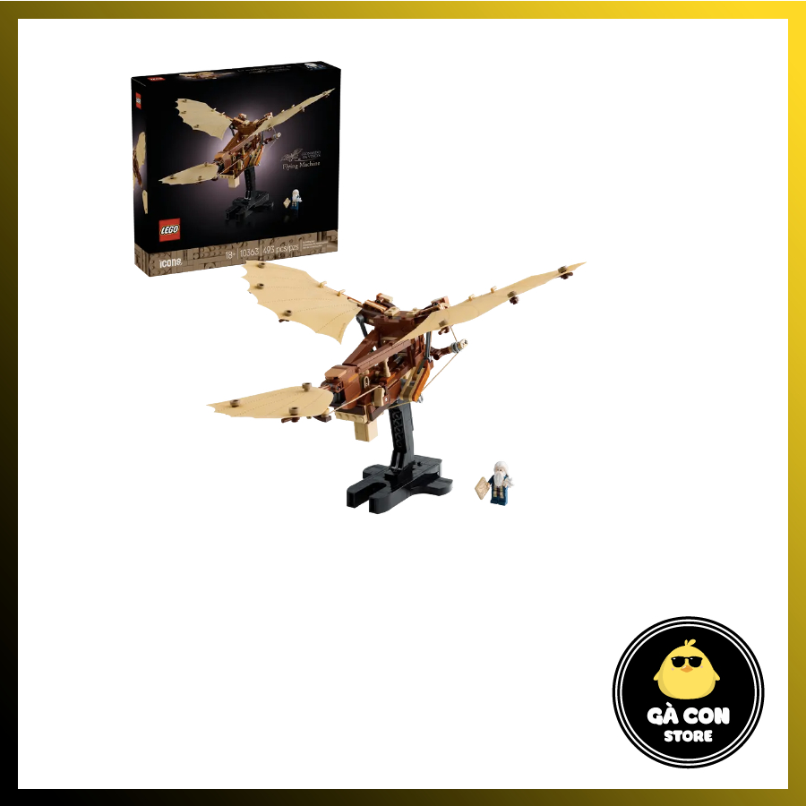 Đồ chơi lắp ráp ICONS 10363 Leonardo da Vinci's Flying Machinen​ - Cỗ Máy Bay Của Da Vinci ( Hàng có