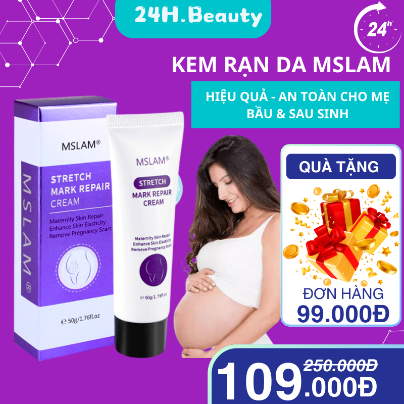 Kem Rạn Da - kem Dạn Da Sau Sinh Hỗ Trợ Giảm Sẹo Sau Sinh Làm Trắng Săn Chắc Da Sau Sinh MSLAM