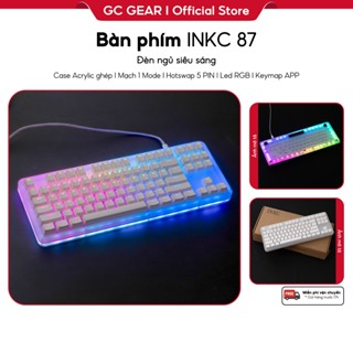 Bàn phím Womier 87 I Bàn phím cơ INKC 87 - Đèn ngủ siêu sáng - Hotswap 5 PIN - Full Led RGB - Keymap APP 