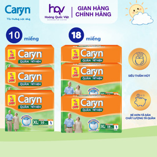 Tã Quần/Tã Dán Caryn Cho Người Già Tã Người Lớn Caryn Chính Hãng Tiết Kiệm, Siêu Thấm Hút, Chống Tràn, An Toàn