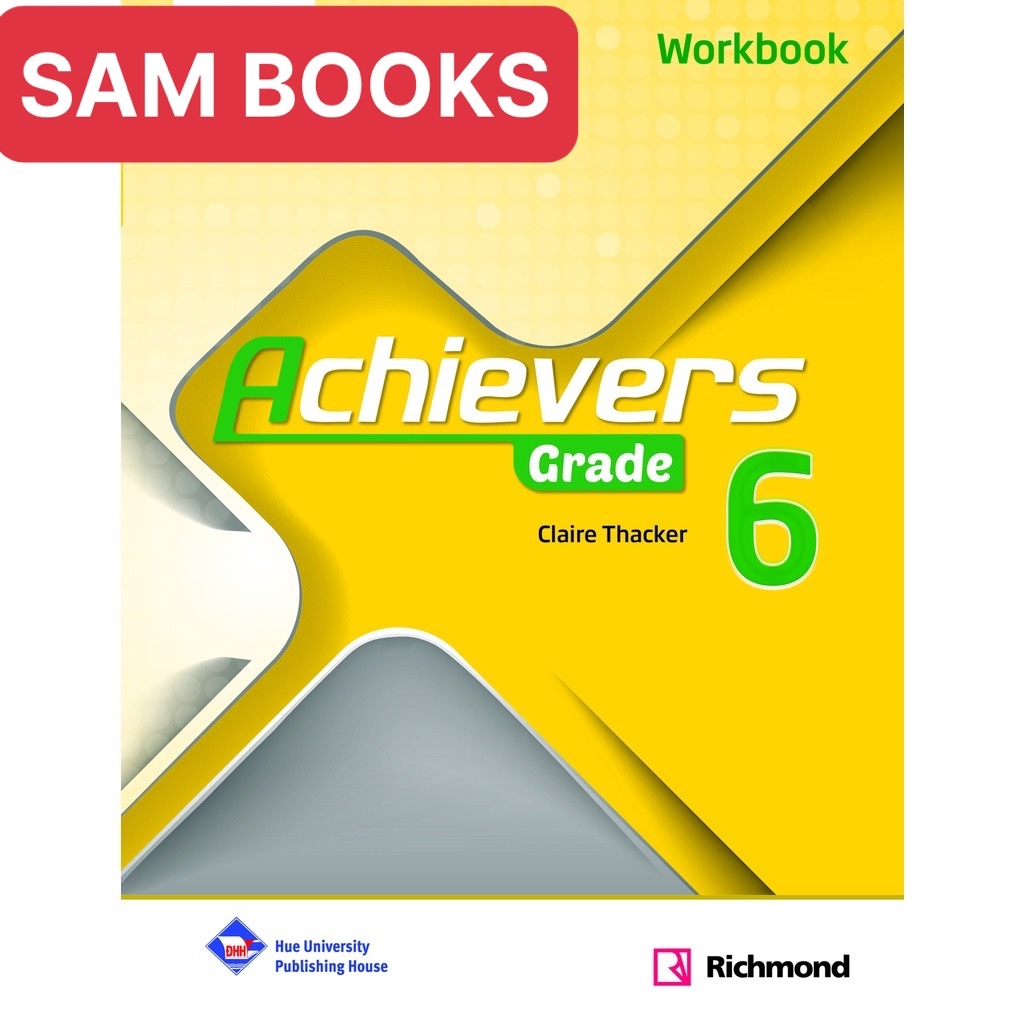 Tiếng Anh DTP Achievers mới 1-12 bán kèm bút chì 2B, bút cute 10k, nhãn vở 10k