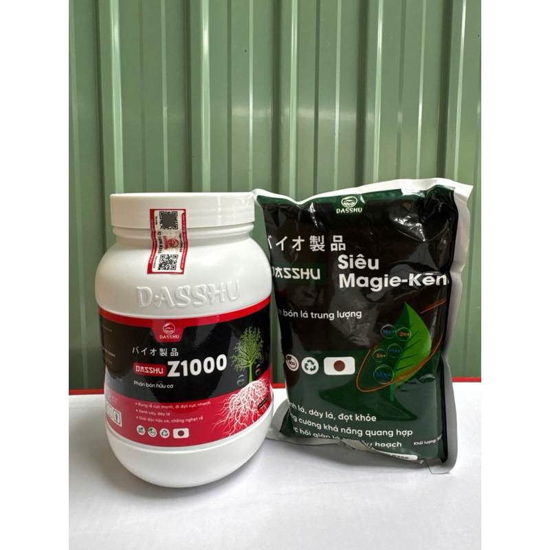 Phân bón Dasshu Z1000 (1kg, hàng chính hãng) tặng 1 gói Magie Kẽm 500g, cây bung đọt nhanh ra rễ mạn