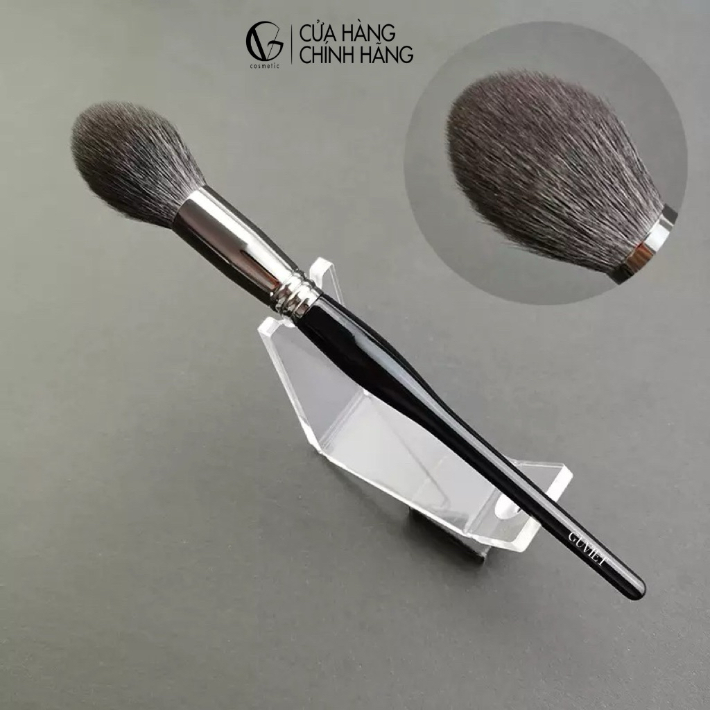 Cọ tán phấn má hồng GUVIET màu đen chất lông tự nhiên, mềm mại và bán phấn tốt ( cọ nhỏ)