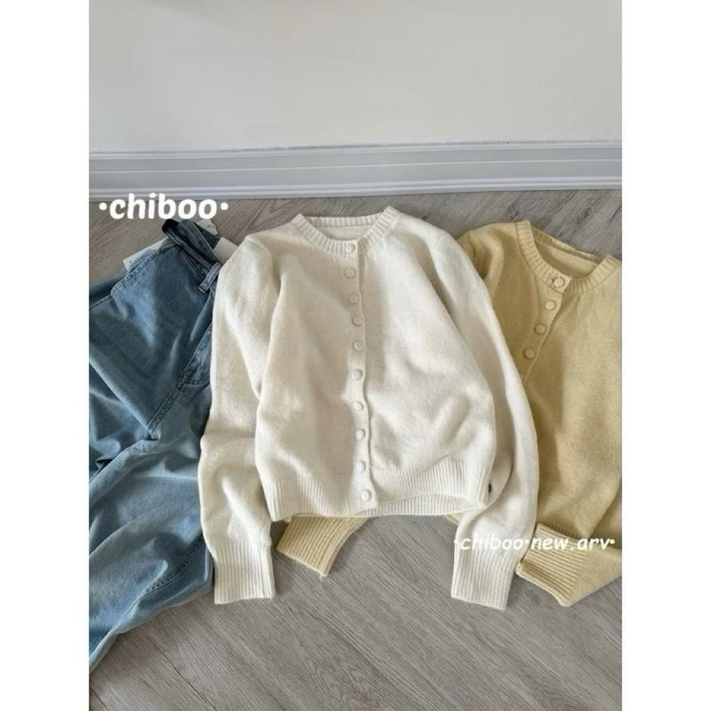 (Hàng QC L1)Áo cardigan len lông thỏ mịn dày dặn trơn KHUY BỌC dài tay nhiều màu phong cách Hàn Quốc-Dành Cho Nữ | BigBuy360 - bigbuy360.vn