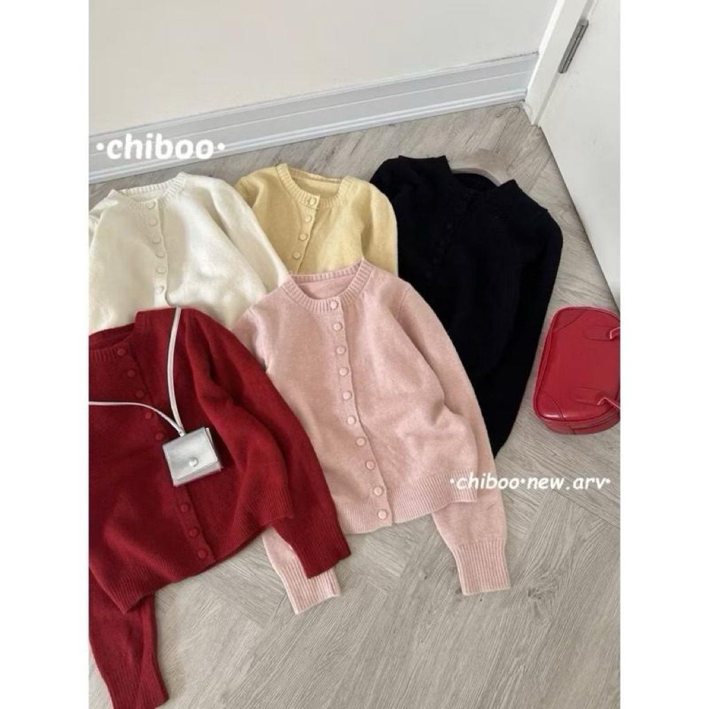 (Hàng QC L1)Áo cardigan len lông thỏ mịn dày dặn trơn KHUY BỌC dài tay nhiều màu phong cách Hàn Quốc-Dành Cho Nữ | BigBuy360 - bigbuy360.vn