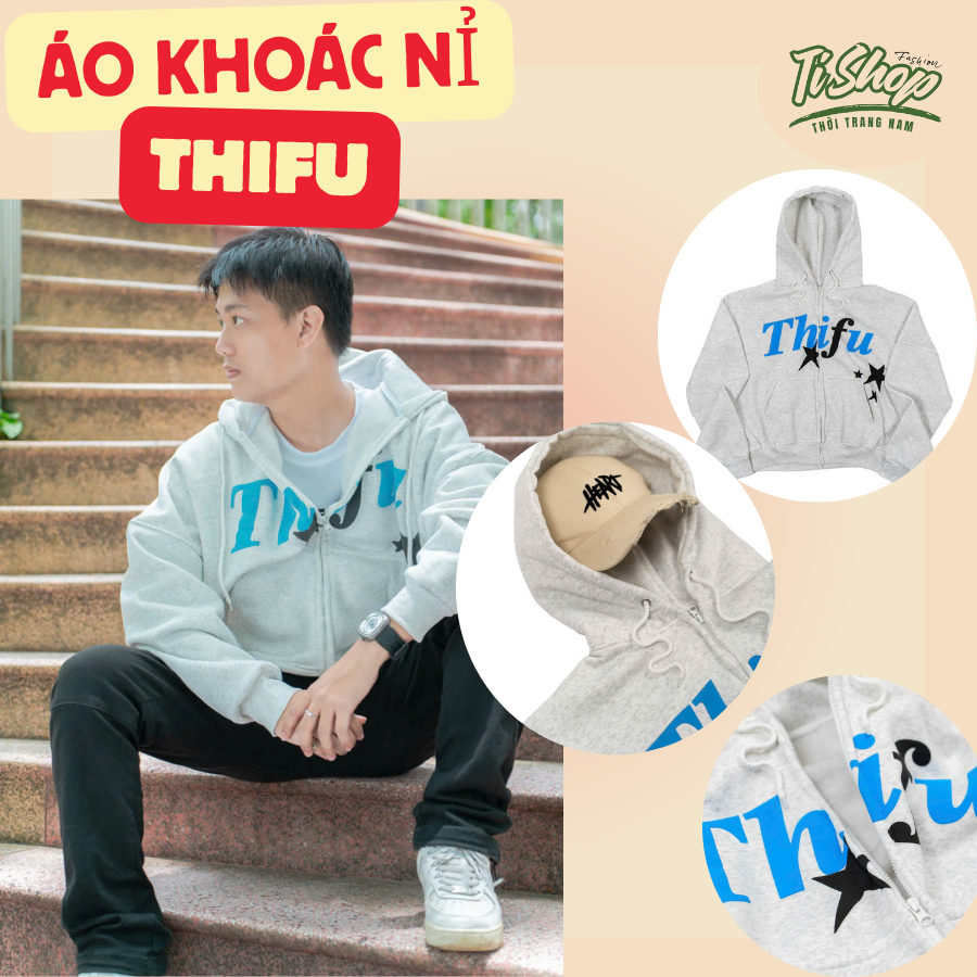ÁO KHOÁC NỈ XUẤT KHẨU THIFU - TI SHOP - TD0209