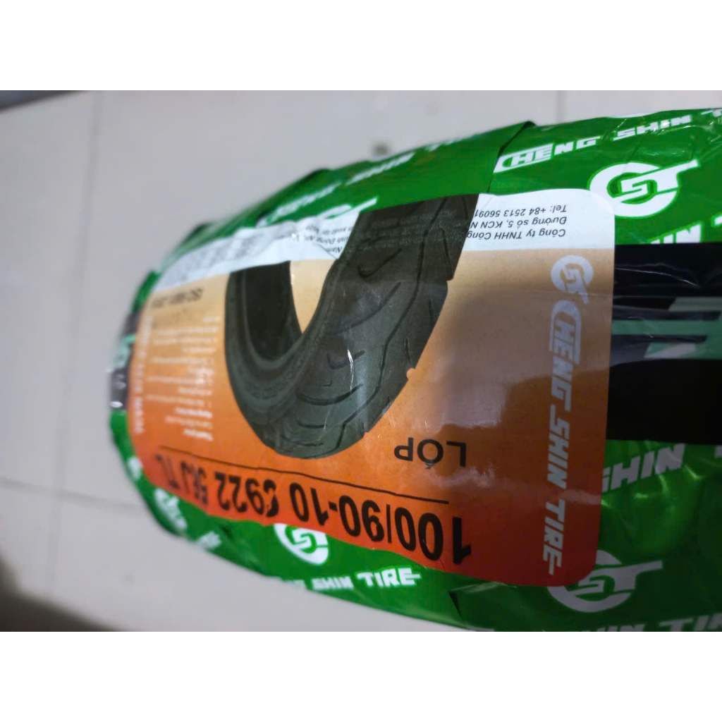 Vỏ CHENGSHIN không ruột 100/90-10 C922 chính hãng cho LEAD 125, SCR.