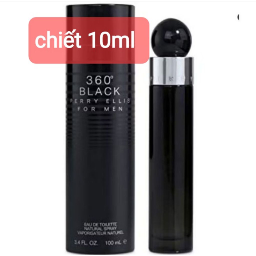 Nước hoa Perry Ellis 360° Black ( 10ml ) - Hàng Mỹ.