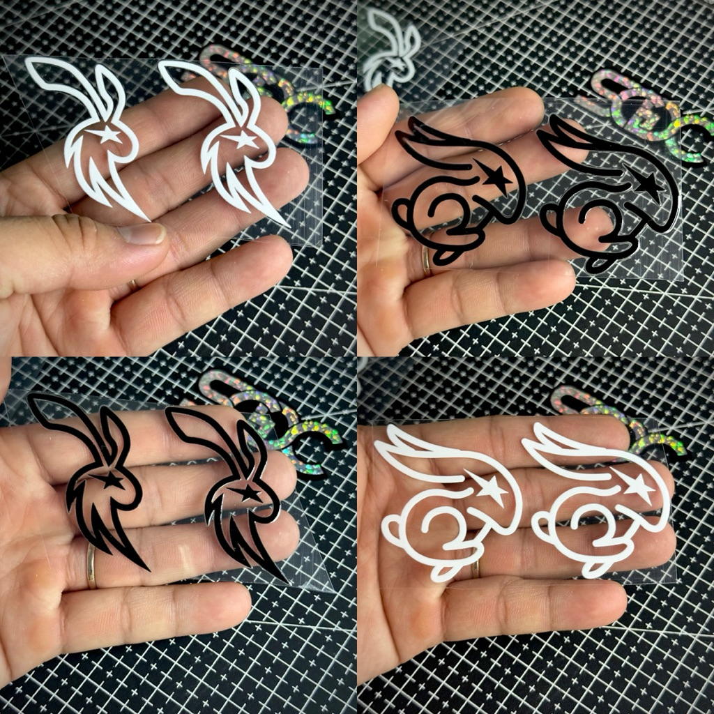 Tem Sticker DTF - Speed Bunny 56 Team, 2 Màu Sắc |SGDC - 1 Cái/Cặp|