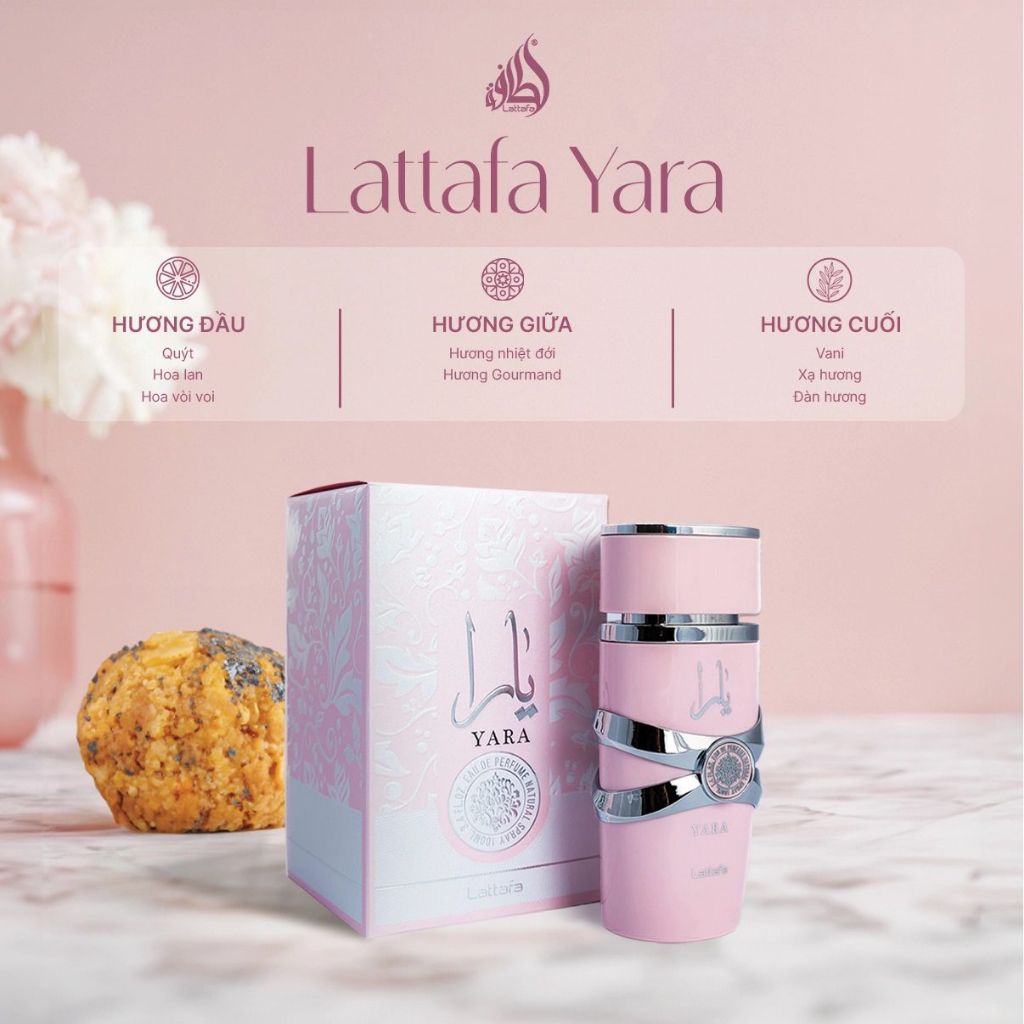 Nước hoa Duba Lattafa Yara EDP 100ml - DỊU DÀNG, NGỌT NGÀ, NỮ TÍNH
