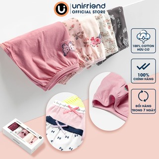  Set quần chip đùi cotton spandex cho bé gái Unifriend Hàn Quốc Size 10-60kg 