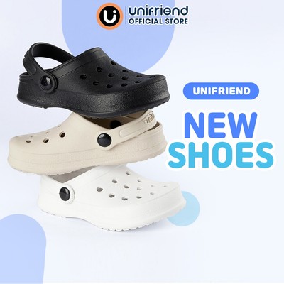 Giày sục chống trượt Unifriend EVA Classic Sandal US01 và Jibbitz kim loại chất lượng cao gắn cho giày