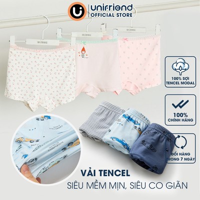 [Vải TENCEL - Siêu mềm mịn] Set quần chip vải TENCEL cho bé gái và bé trai Unifriend Hàn Quốc, Size 10-40kg