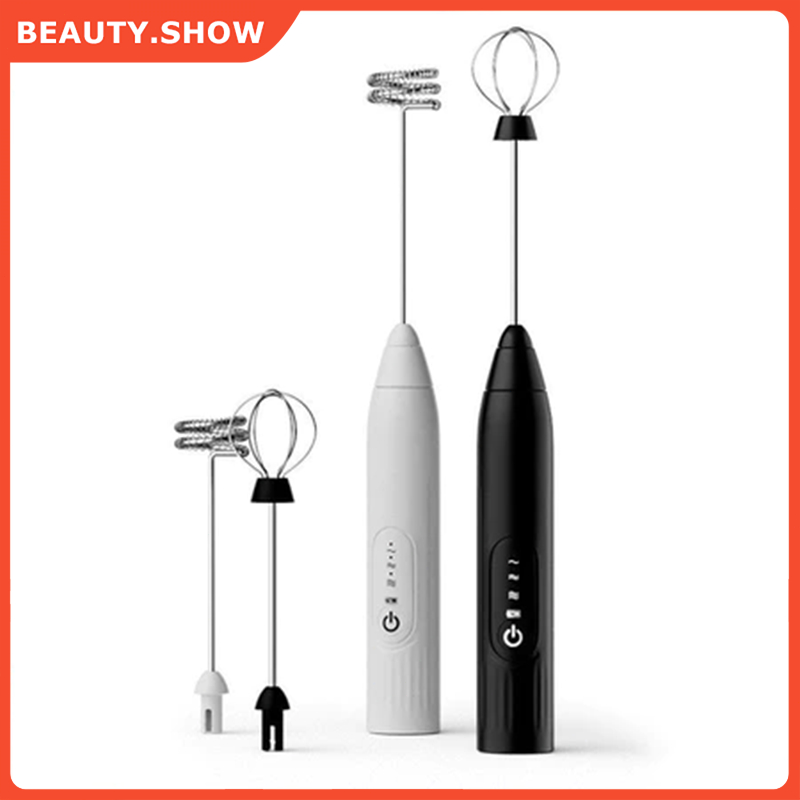 🥇FREESHIP🥇Máy Đánh Trứng, Que Tạo Bọt Cà Phê Cầm Tay Chạy Điện Sạc Usb 3 Tốc Độ Siêu Tiện Lợi Máy Đánh Trứng Mini