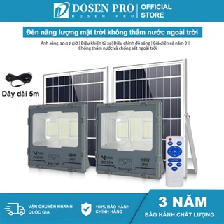  Đèn Năng Lượng Mặt Trời DOSEN PRO Siêu Sáng Loại Pha Thế Hệ 100W 300W 600W IP67 Chống nước ngoài trời 