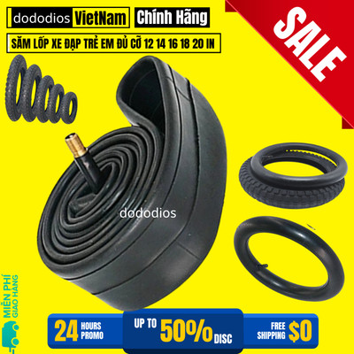 Săm Xe Đạp Trẻ Em Chọn Size 12 14 16 18 20inch Cao Su Tự Nhiên Co Giãn Rộng 1.75/2.125 Rộng 2.125/2.4inch Cao Cấp