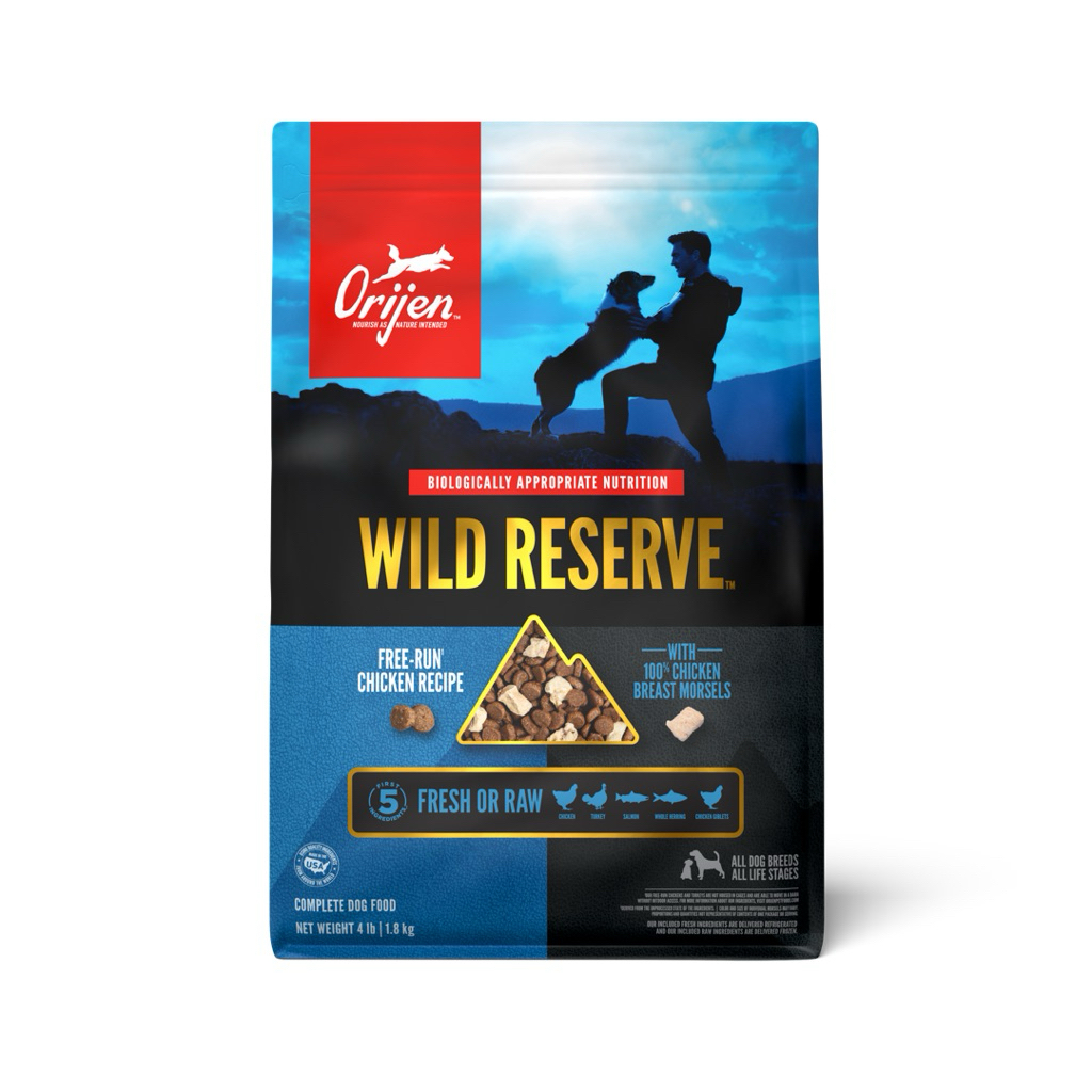 ORIJEN WILD RESERVE Free-Run Chicken Recipe: Gà Hữu Cơ, Cá Biển Thiên Nhiên, & Thịt Gà Tươi Sống Sấy