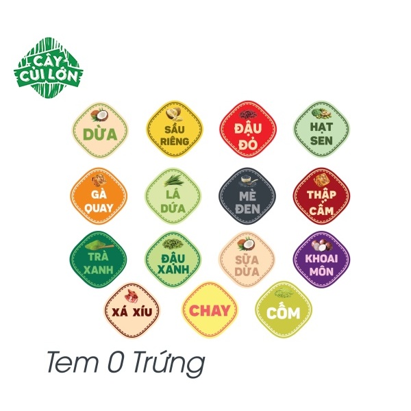 Set 5 Tấm Tem Nhân Không Trứng
