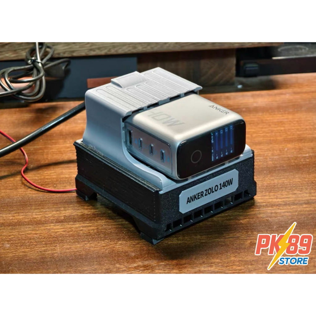 Giá đỡ củ sạc nhanh Anker Zolo 140W A2697 nằm ngang tích hợp quản tản nhiệt