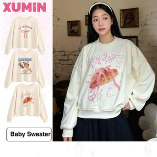  Áo Baby Sweater Lót Nỉ 2 Da Bst Màu Be Dáng Boxy Lửng   Ko Chùm Mông   Không Dính Lông Dày Dặn 