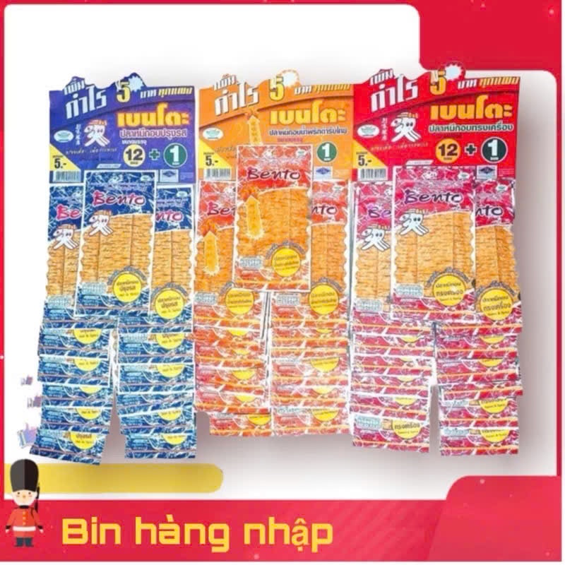 combo 39 gói mực bento mix đủ màu gói nhỏ