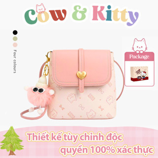 COW & KITTY BORRY ROSA Túi đeo chéo với màu sắc đa năng Một chiếc túi đeo vai nhiều màu cổ điển
