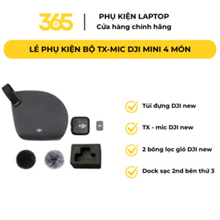 [365] TX DJI Mic Mini Chính Hãng Không Box: Túi DJI + 2 Bông Lọc Gió + Dock Sạc 2nd Bên Thứ 3 | Bộ Phát DJI Mic Mini New