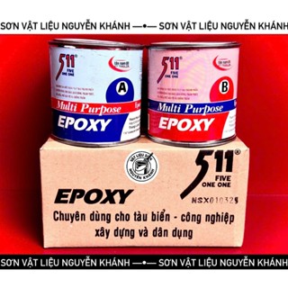  Keo AB Epoxy 511  675g  | Keo Dán Đá Dán Nhựa Dán Gỗ Dán Kim Loại Siêu Chắc Siêu Bền 