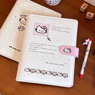  Album ảnh Hello Kitty A5 bìa da 4 ngăn – Đựng ảnh 3 inch thẻ ID thẻ sưu tầm dễ thương 