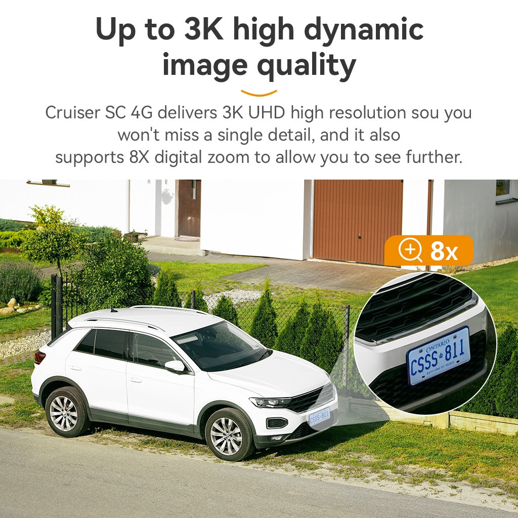 Imou Camera ngoài trời Cruiser SC 4G I 3MP/5MP I IPC-K7FP-5H0TE I Đèn cảnh báo xanh đỏ I Đàm thoại I Xoay 360 | BigBuy360 - bigbuy360.vn