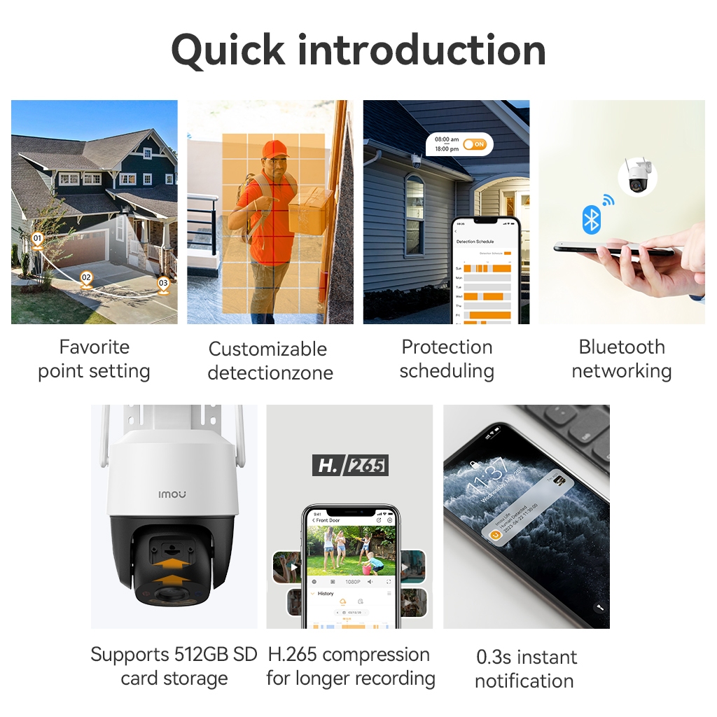 Imou Camera ngoài trời Cruiser SC 4G I 3MP/5MP I IPC-K7FP-5H0TE I Đèn cảnh báo xanh đỏ I Đàm thoại I Xoay 360 | BigBuy360 - bigbuy360.vn