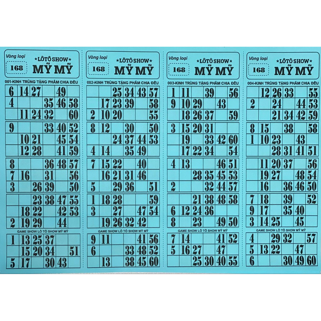 vé lô tô sự kiện