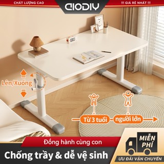 AIODIY Bàn Học Thông Minh Nâng Hạ Chiều Cao 90cm-Mặt Gỗ Chống Trầy-Chịu Lực Siêu Mạnh