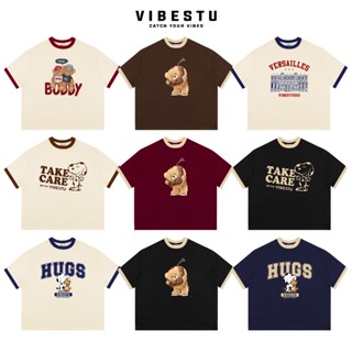  Áo Thun Local Brand VIBESTU " BST Phối Tay V1 " Áo Thun Boxy Form Rộng Unisex 250Gsm 100% Cotton 