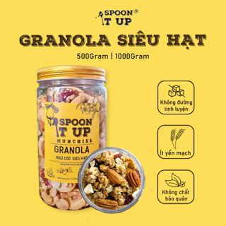Granola Không Đường, Ít Yến Mạch, Ăn Kiêng, Eat Clean - Spoon It Up