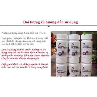 Viên uống hỗ trợ sinh lý Nam giới Forever Multi Maca 215Flp