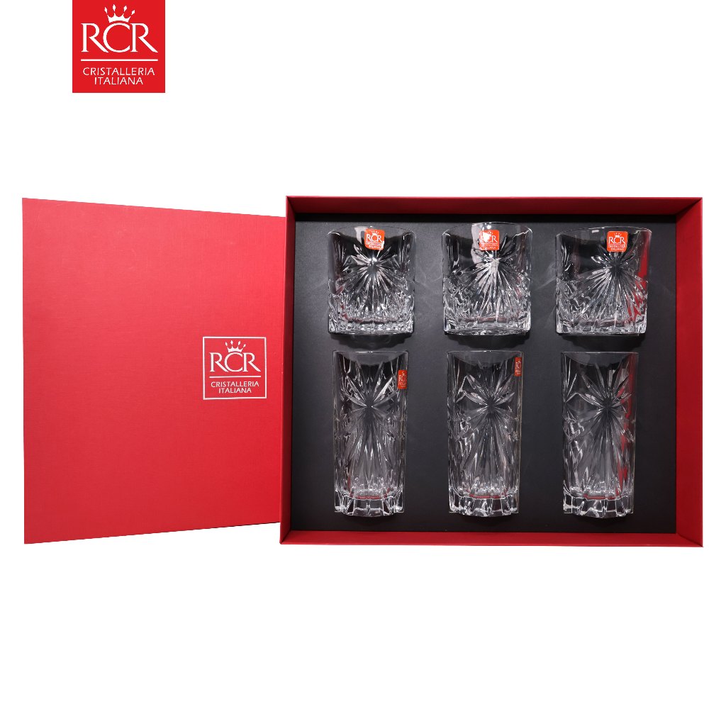 Bộ quà tặng RCR Ricco 03 ly Oasis HB, 360ml + 03 ly Oasis Dof, 320ml