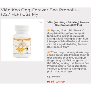 Viên Sáp Ong Forever Bee Propolis 027flp