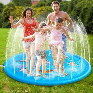   Giảm giá  170cm phun nước phao mat bể bơi phun nước mat em bé bơi phao trẻ em xách tay chống trượt dày phun nước trò 
