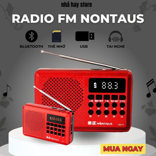 Radio FM Nontaus Chính Hãng - Nghe Nhạc Bluetooth, Nghe FM - USB, Thẻ Nhớ, Cho Người cao Tuổi