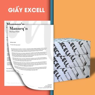 Giấy in, Giấy Photo văn phòng Excel A4 - Định Lượng 70.Gsm (500 Tờ) Một Ream - Indonesia