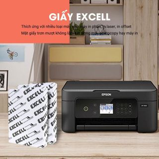 Giấy in, Giấy Photo văn phòng Excel A4 - Định Lượng 70.Gsm (500 Tờ) Một Ream - Indonesia