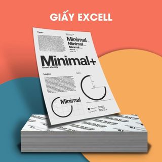 Giấy in, Giấy Photo văn phòng Excel A4 - Định Lượng 70.Gsm (500 Tờ) Một Ream - Indonesia