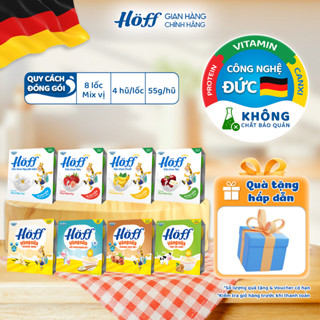 Combo sữa chua váng sữa trẻ em HOFF Mix vị bổ sung dinh dưỡng cho bé ăn dặm 8 lốc (32 hộp x 55g)