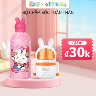  Koai BỘ CHĂM SÓC TOÀN THÂN Sữa tắm gội tạo bọt cho bé 350ml Kem dưỡng ẩm trẻ em 65g 