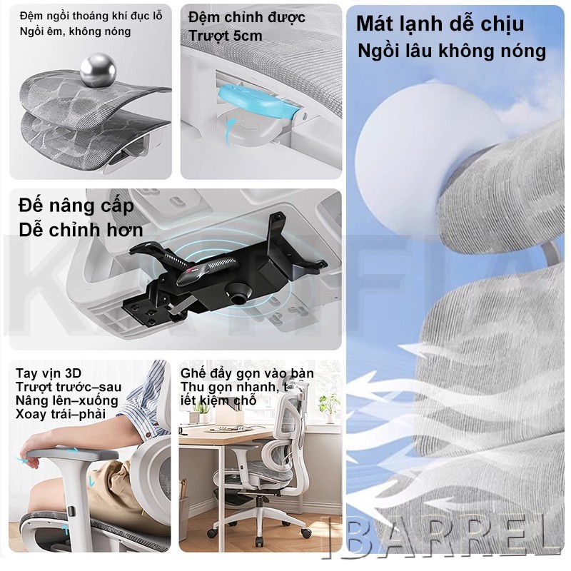IBARREL Ghế Gaming Ghế Chơi Game Công Thái Học Ghế Máy Tính Ghế Tựa Lưng Thoải Mái Ghế Gaming | BigBuy360 - bigbuy360.vn